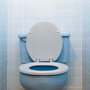outdated toilet
