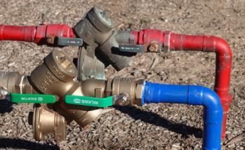 These backflow prevention assemblies will stop water from flowing back into a safe water supply.