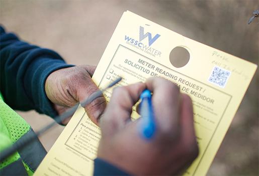 A meter reader will fill out and leave a Meter Reading Request card when they cannot get an accurate reading from your inside meter. 