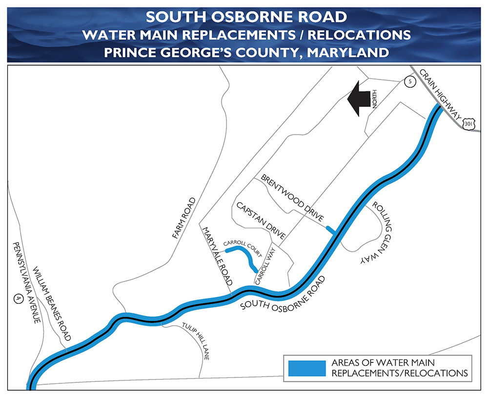 South Osbourne Road Water Main Replacements/Relocations
